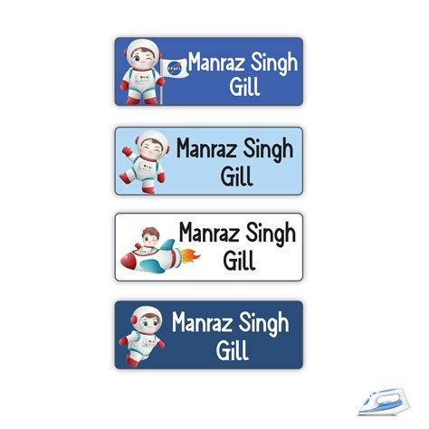 Personalized Iron On Labels (Rectangular) – The Brainy Bear Store