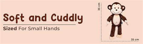 Buy Webby Plush Smiling Monkey Stuffed Animal Soft Toy, Adorable Gifts ...