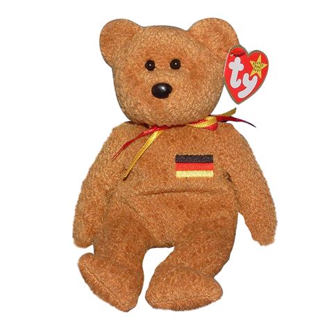 Ty Beanie Babies Germania the Bear - Exclusive Teddy Toy for Birthdays ...