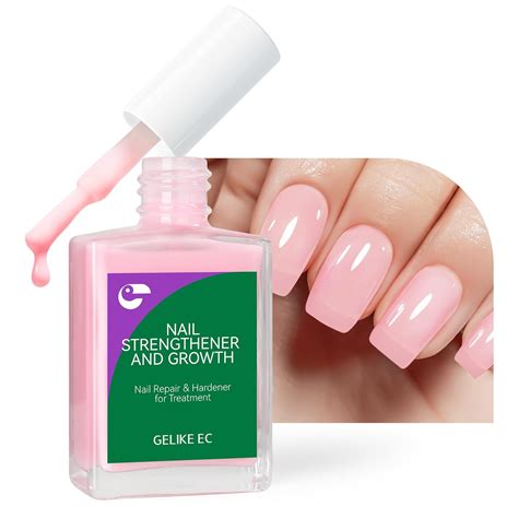 Amazon.com : Nail Strengthener Protein for Damaged Nails: Pink 15ml 6 in 1 Natural Nail Hardener ...
