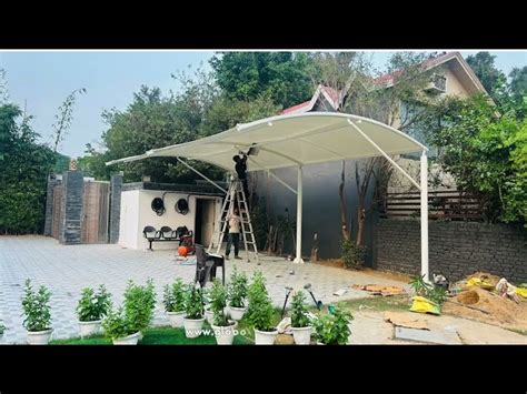 Tensile Membrane Fabric Roofing - Cone Tensile Car Parking Structure ...