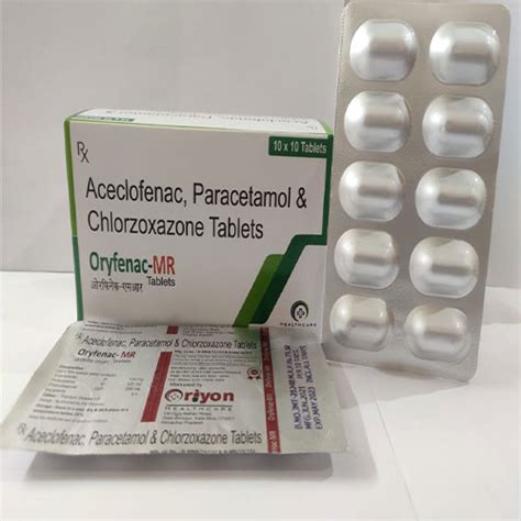 Oryfenac MR - Aceclofenac Paracetamol Chlorzoxazone - Oriyon Healthcare