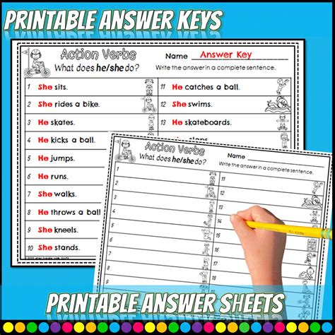 Action Verbs Present Tense English (Inglés Primaria Presentación de ...