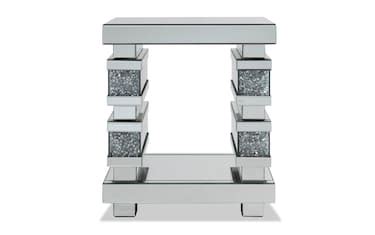 Glamour Mirrored End Table | Bob's Discount Furniture & Mattress Store