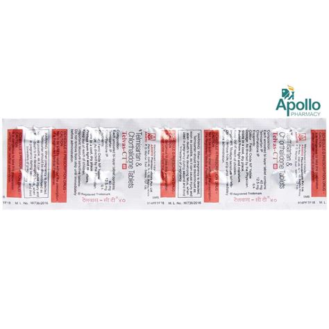 Telvas-CT 40 Tablet 10's Price, Uses, Side Effects, Composition ...