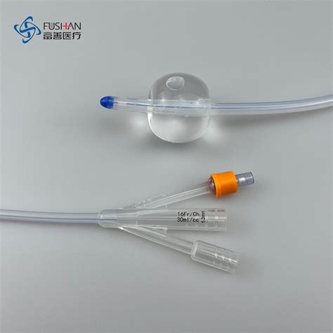 Fushan Medical Urology Series 3-Way 100% Grade Medical Silicone Foley ...