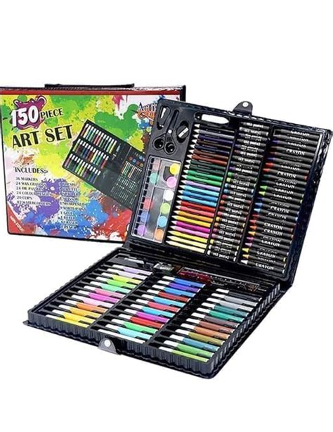 Kedva 150 Pcs Color Set for Kids, Watercolor Pens, Brush Set Gift Boxes ...