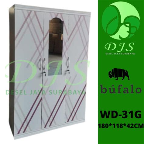 Jual Lemari Baju Besi 3 pintu WDP-31G - Lemari Baju Besi - Lemari ...