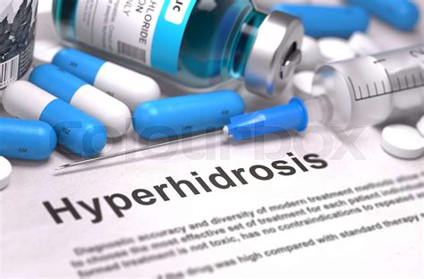 Diagnosis - Hyperhidrosis. Medical Concept. | Stock image | Colourbox