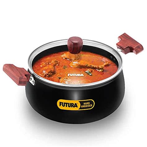 FUTURA Hawkins with 4 liters cook and serve handi glass lid, hard ...