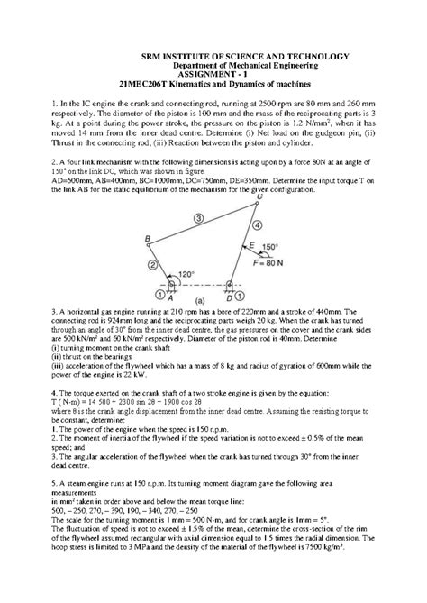 KDM Assignment - 1 - SRM INSTITUTE OF SCIENCE AND TECHNOLOGY Department ...