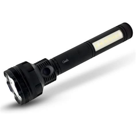 CINEFX Plastic Rechargeable 3 Mode High Power Long Range Torch Light 8 ...
