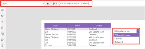 Add Filter to Power App 的图像结果