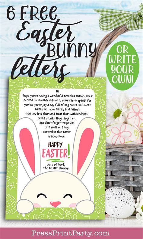 Free Printable Letters From The Easter Bunny