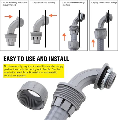 DWALE 1/2 Inch Flexible Conduit Liquid Tight Connector India | Ubuy