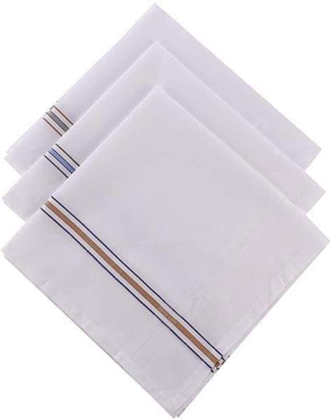 Buy ILT Retail - (Pack of 3) Men's/Gents White Handkerchief, Rumal ...