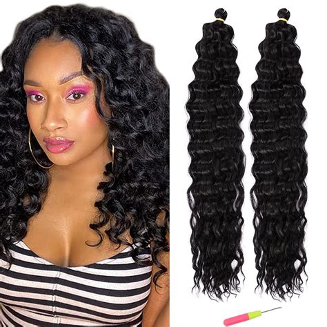 MAYSA Ocean Wave Crochet Hair Extension 18 inch Curly India | Ubuy