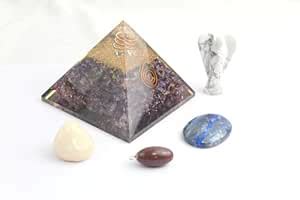 Jet Crystals for Mental Peace & Meditation Kit | Amethyst Orgone ...
