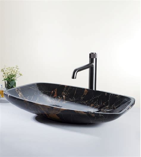 STELLA PORTORO TABLE MOUNTED MARBLE STONE WASH BASIN - AQUANT - ( PORT ...