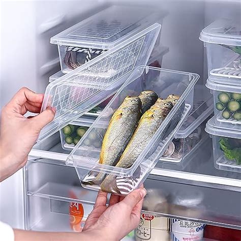 Jespper Collection Fridge Storage Container with Lid, Handle and 3 ...