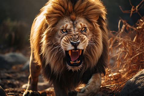 Angry Lion Photos