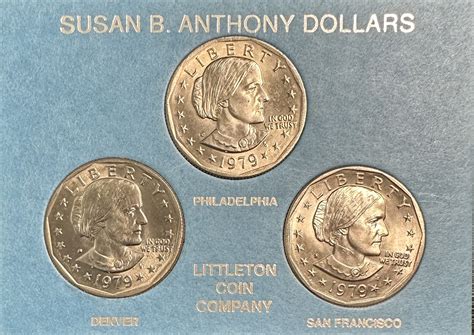 >1979 (PD&S) U.S. Susan B Anthony Dollar First Year All Mint Set in ...