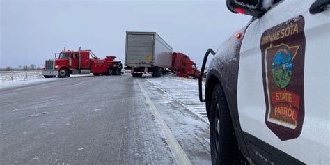 Roads open after jackknifed semi causes back-up