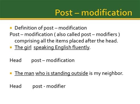 Image result for Modifying Definition