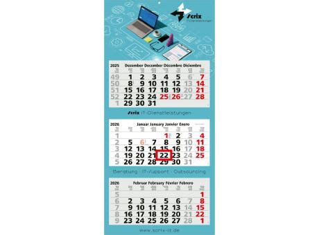 Kalender 2026 & Werbekalender ab 0,98 € bedrucken