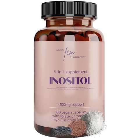 Buy Inositol FEM Myo & D-Chiro 4100mg Vegan s, Hormonal Balance, PCOS ...