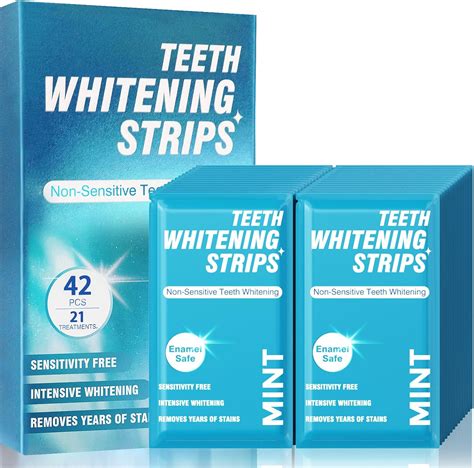 Amazon.com: Mornature Teeth Whitening Strips for Sensitive Teeth - 42 ...