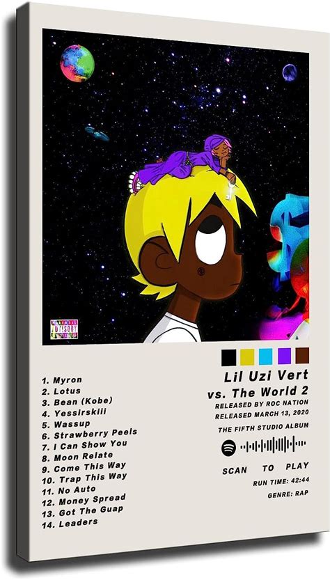 Buy Lil Uzi Vert Postervs. The World 2 Album PosterLil Uzi Vert vs. The ...