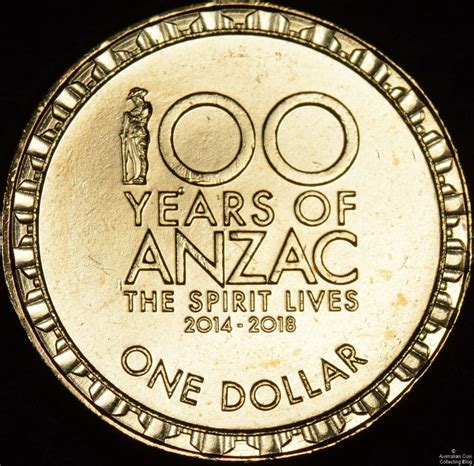 2015 100 Years of ANZAC Circulating Dollar | The Australian Coin ...