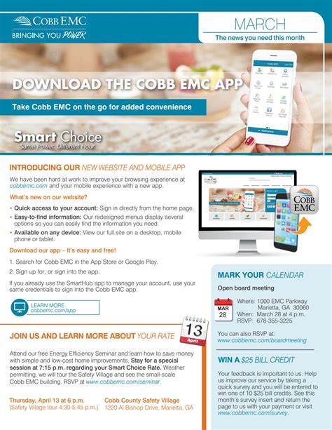 March 2017 – Bill Insert – Smart Choice Rate by Cobb EMC - Issuu