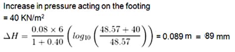 The figure shows the geometry of a strip footing supporting the load ...