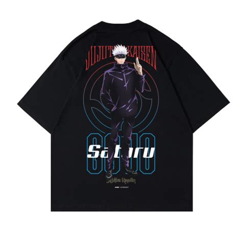 Promo Jujutsu Kaisen Gojo Satoru "Strongest Sorcerer" Tshirt Black - M ...