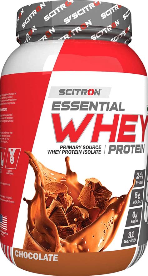 Buy SCITRON ESSENTIAL WHEY PROTEIN 2.2 LBS - 1 KG (CHOCOLATE) Online ...