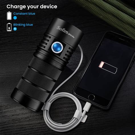 sofirn SP36 Pro Rechargeable LED Flashlight 8000 India | Ubuy