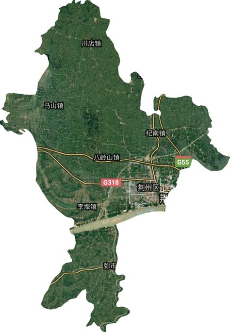 荆州市高清卫星地图,荆州市高清谷歌卫星地图