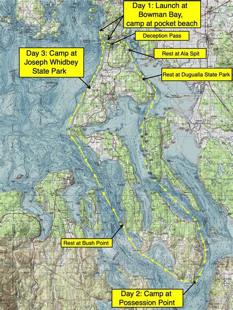 Whidbey Island Map Printable