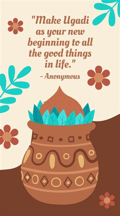 Ugadi Quote Whatsapp Post Template