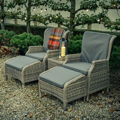 Burford Woven Garden Recliner Chair Set | Garden recliner chairs ...