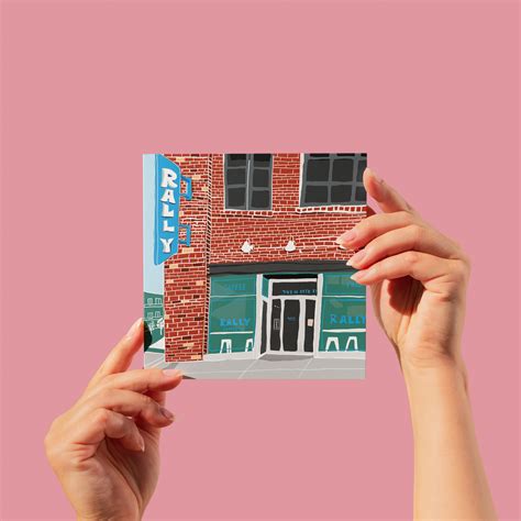 Rally Coffee Co. Greeting Card – Julia M Illustrates