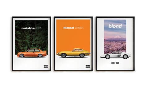 [OC] I illustrated a new set of Frank Ocean car themed posters! : r ...