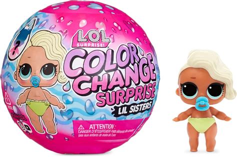Buy L.O.L. Surprise! Colour Change Surprise Lil Sisters. Surprise Doll ...