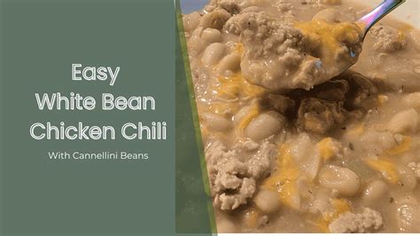 Easy White Chicken Chili with cannellini beans - Angela Joy Adventures