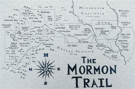 Mormon Trail Map - Etsy