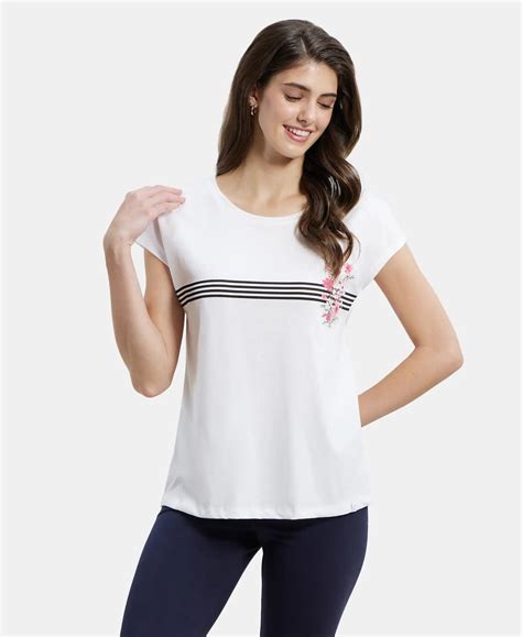 Buy Super Combed Cotton Relaxed Fit Graphic Printed Round Neck Half ...