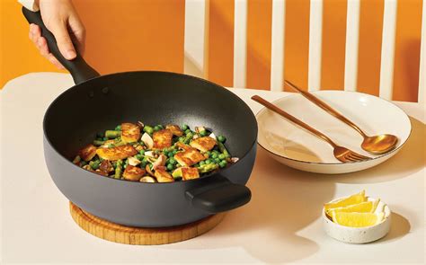 Meyer Bauhaus Nonstick Open Chef's Pan, 26 cm, Dark Grey