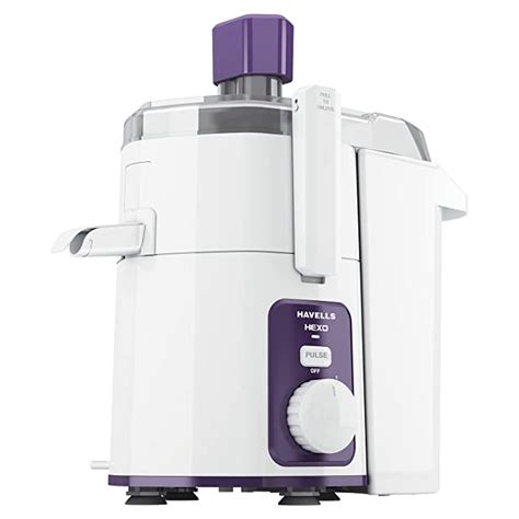 Buy Havells Hexo 1000 watts juicer (White & Purple) (GHFJMDJV100 ...